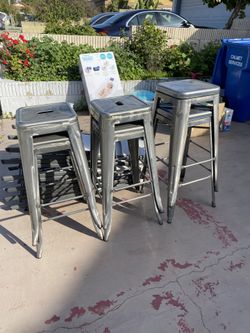 Stools, Natural Metal