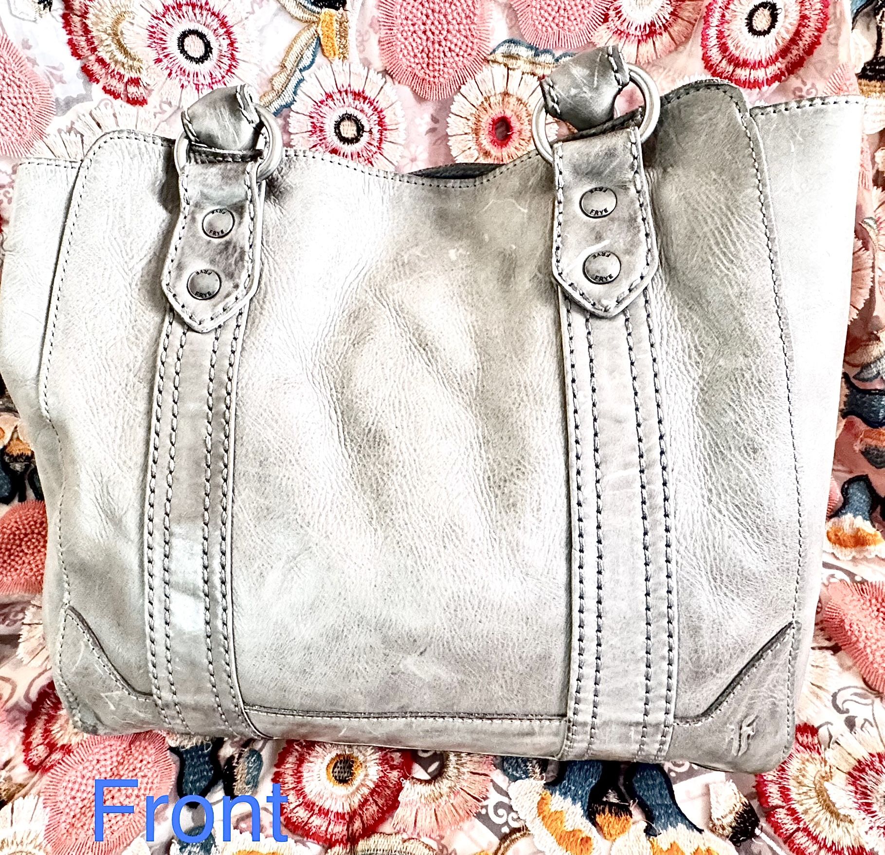 Frye Melissa Tote β Ice Grey Leather | New With Tags | MSRP $398