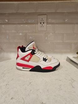Air Jordan 4 Retro Red Cement Sneaker boys 6