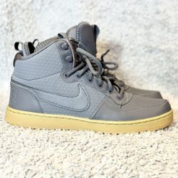 Nike Court Borough Mid Winter Sneakers Boots Men’s Size 7.5 Grey AA0547 001