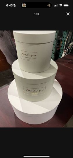 3x rose premium boxes for flower arrangements