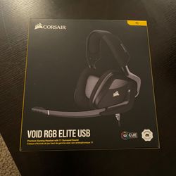 **Excellent Condition** Corsair Void RGB Elite Gaming Headphones (PC)