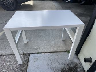White desk and Chair from Ikea