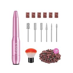 New! Portable Electric Nail Drill File Machine with Acrylic Nail Kit Set