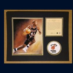 Miami Heat Glenn Rice Lithograph 