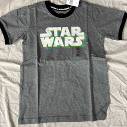 Disney Parks Star Wars Logo T Shirt Boys Small 5/6 Brand New NWT
