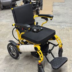 !NEW! Intelligent Lightweight Foldable Electric Wheelchair W5521 YELLOW