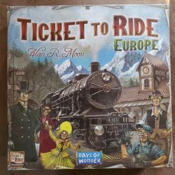 Board Game T To Ride Europe