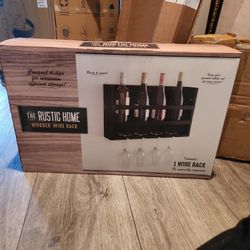 Wood Wine Rack 