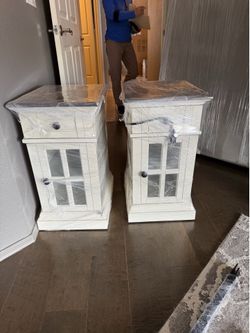 Two bedside tables