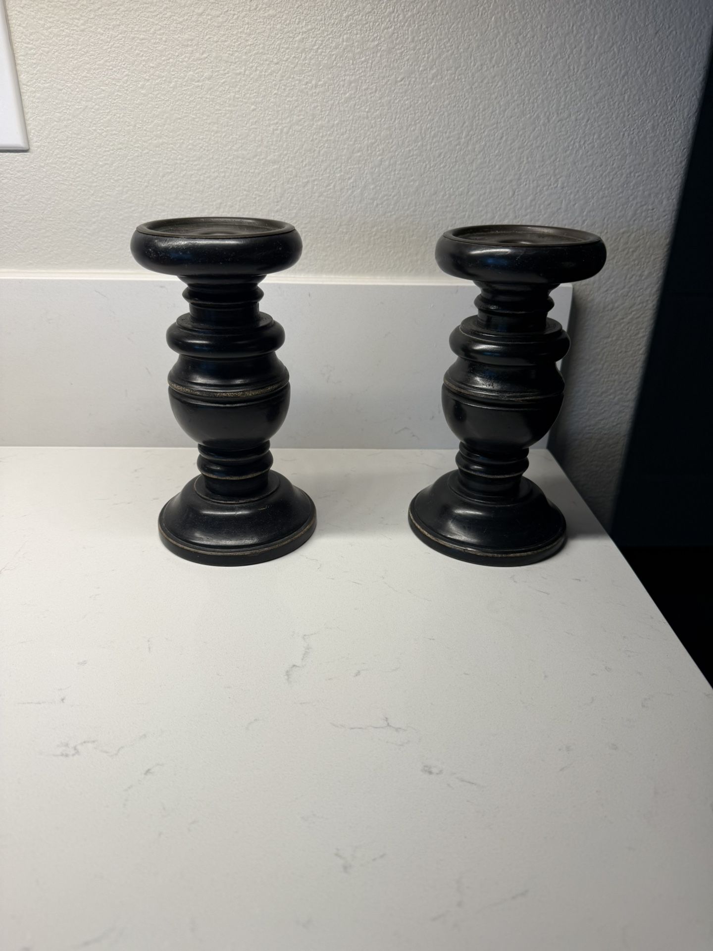 Black Candle Holders
