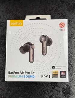 EarFun Air Pro 4+ ANC Wireless Earbuds Bluetooth 6.0 LDAC Hi-Res New Sealed