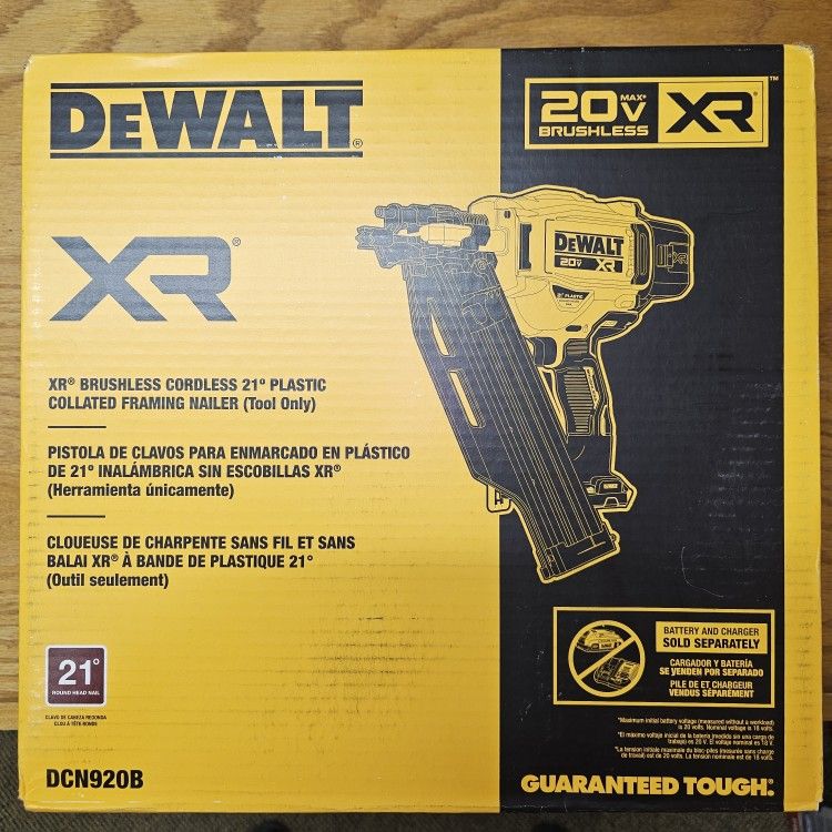 DEWALT
20-Volt 21° Cordless Framing Nailer (Tool-Only)