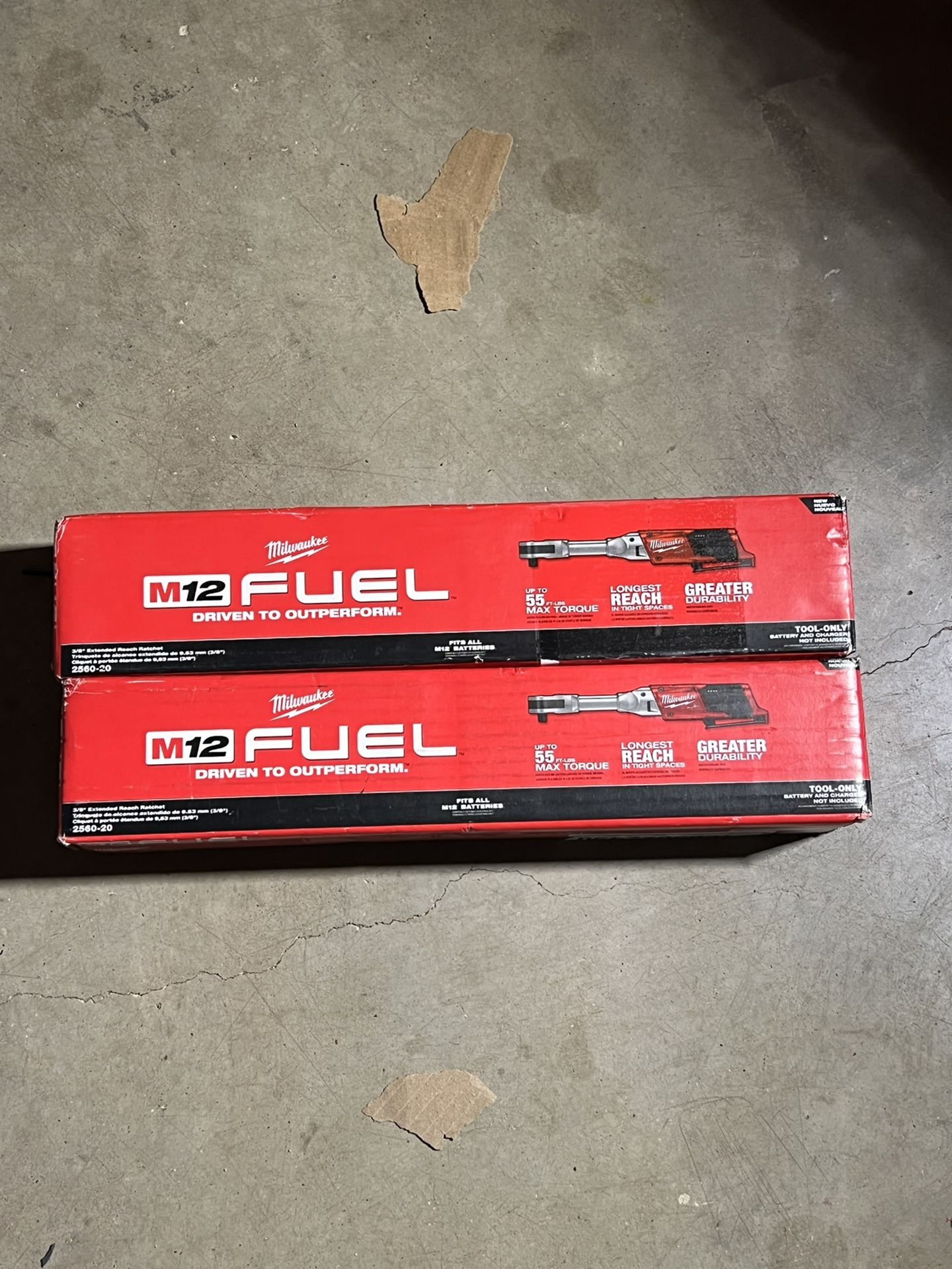 Milwaukee Fuel M12 Long Neck Ratchet 3/8” Tool Only $160 Each Cada Una
