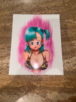 Bulma Dragon Ball – Bikini bra Style Anime Photo  Classic Waifu Collector Art