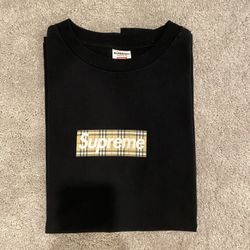 Supreme X Burberry Tee Black