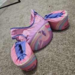 Used Kids’ Rainbow Unicorn Swim Vest (30-50 lbs)