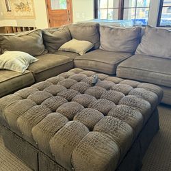 Cozy sectional And Ottoman