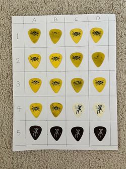 Guitar pics/ autographed/ signed