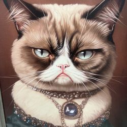 Angry Cat Painting 
