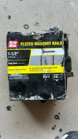 1 Inch and 1/2 Fluted Masonry Nails