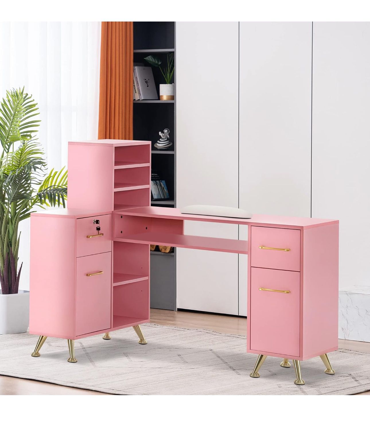 Pink Nail Desk 