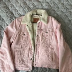 PINK LEVIS SHERPA TRUCKER JACKET 