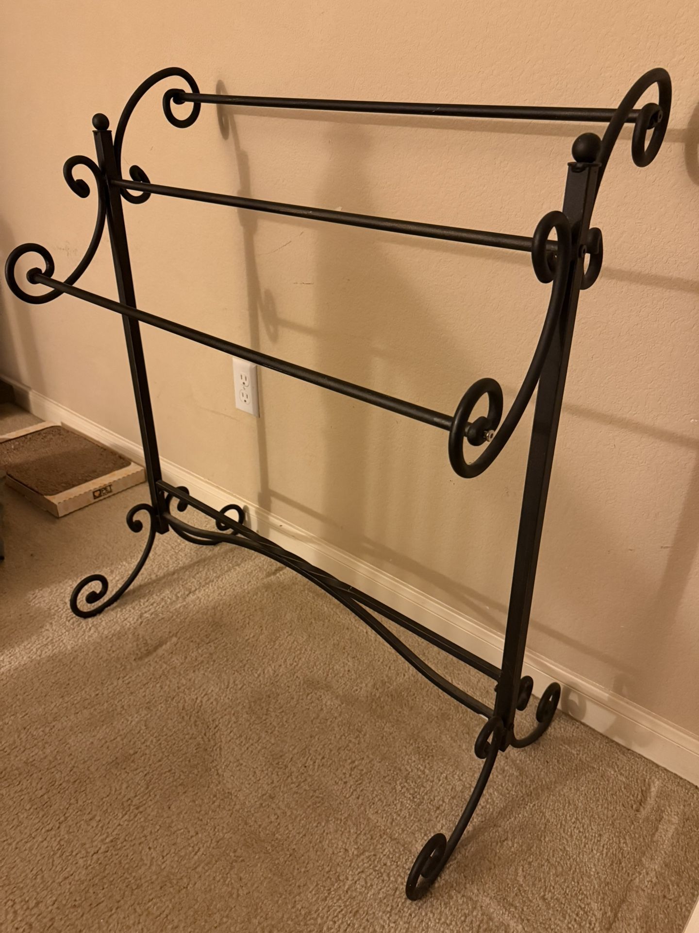 Wrought Iron Blanket Rack