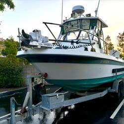 1998 22" Cortez Davis  Volvo 44P Marine Diesel and Trailer