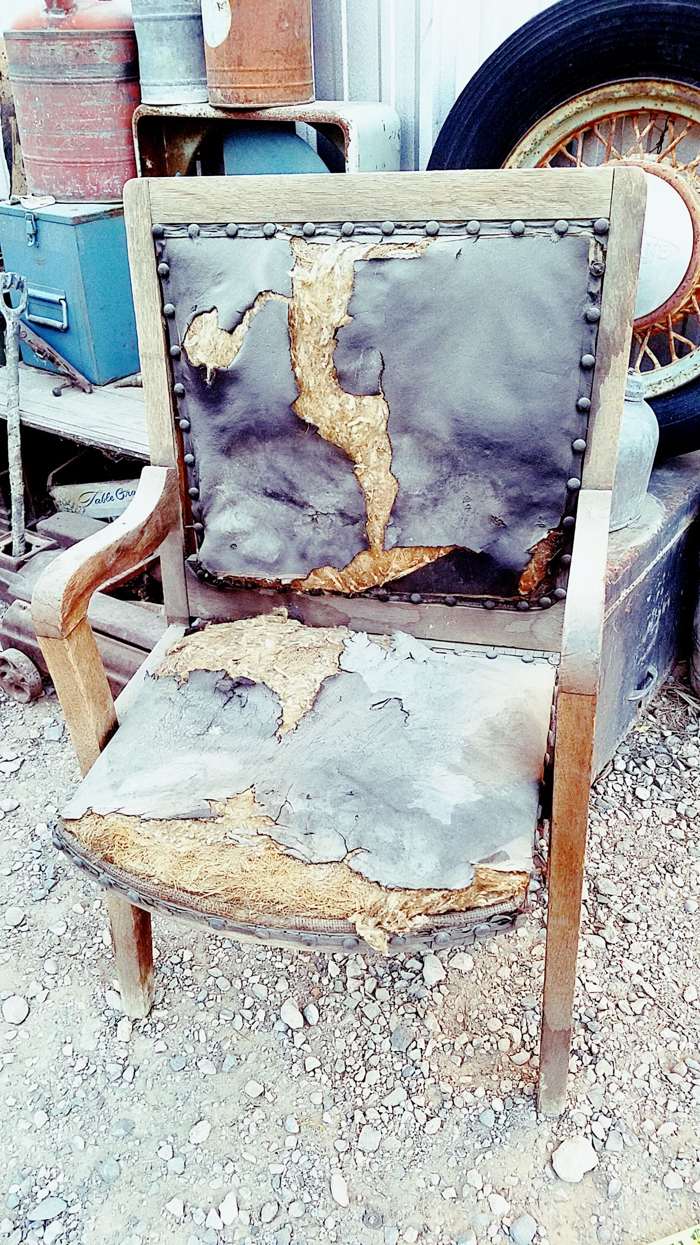 Antique Wood Folding Shakespeare Chair - C. F. Streit Mfg
