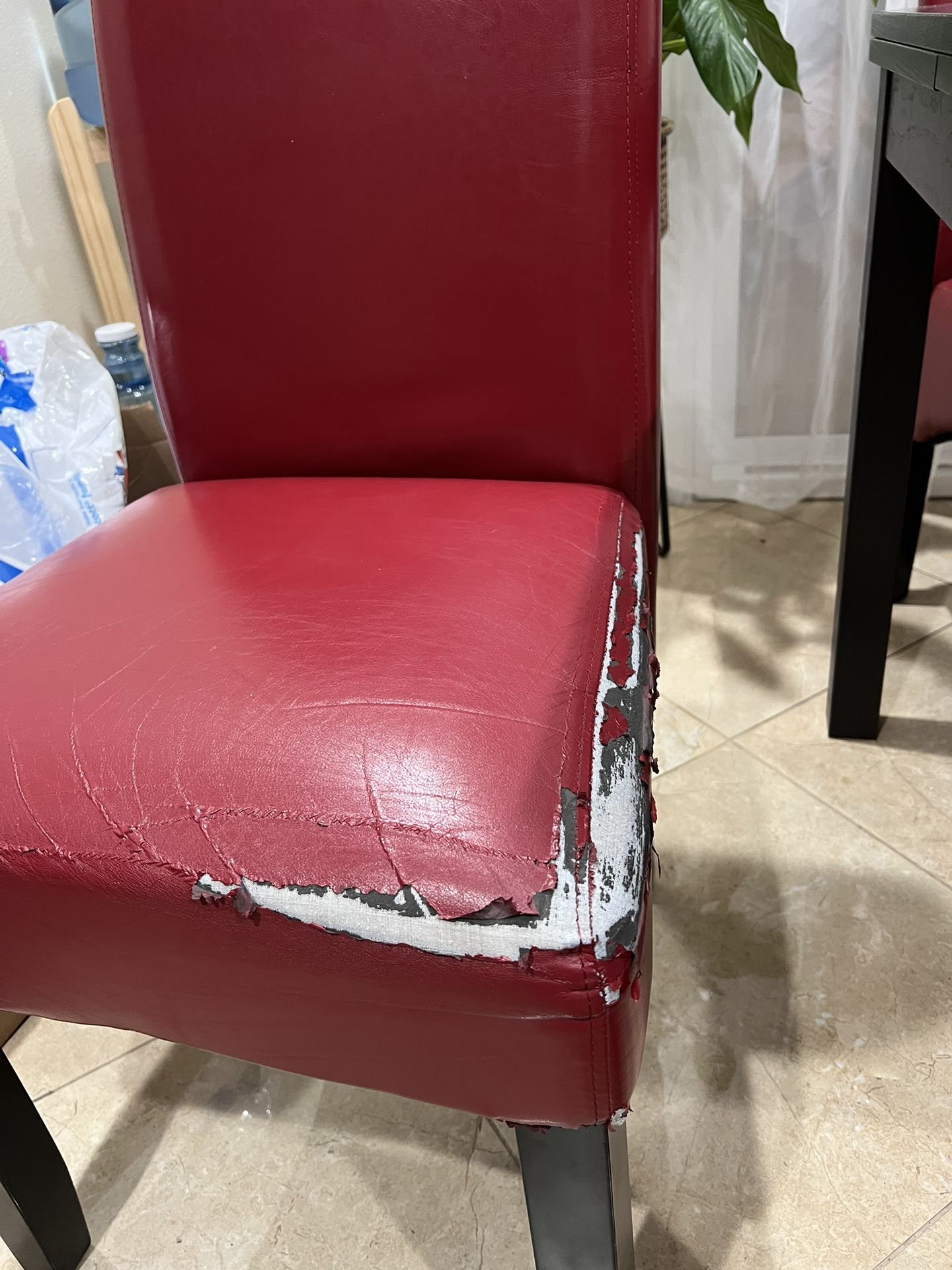 Dinning Set Black Table & Red Chairs for Sale in Temple City, CA