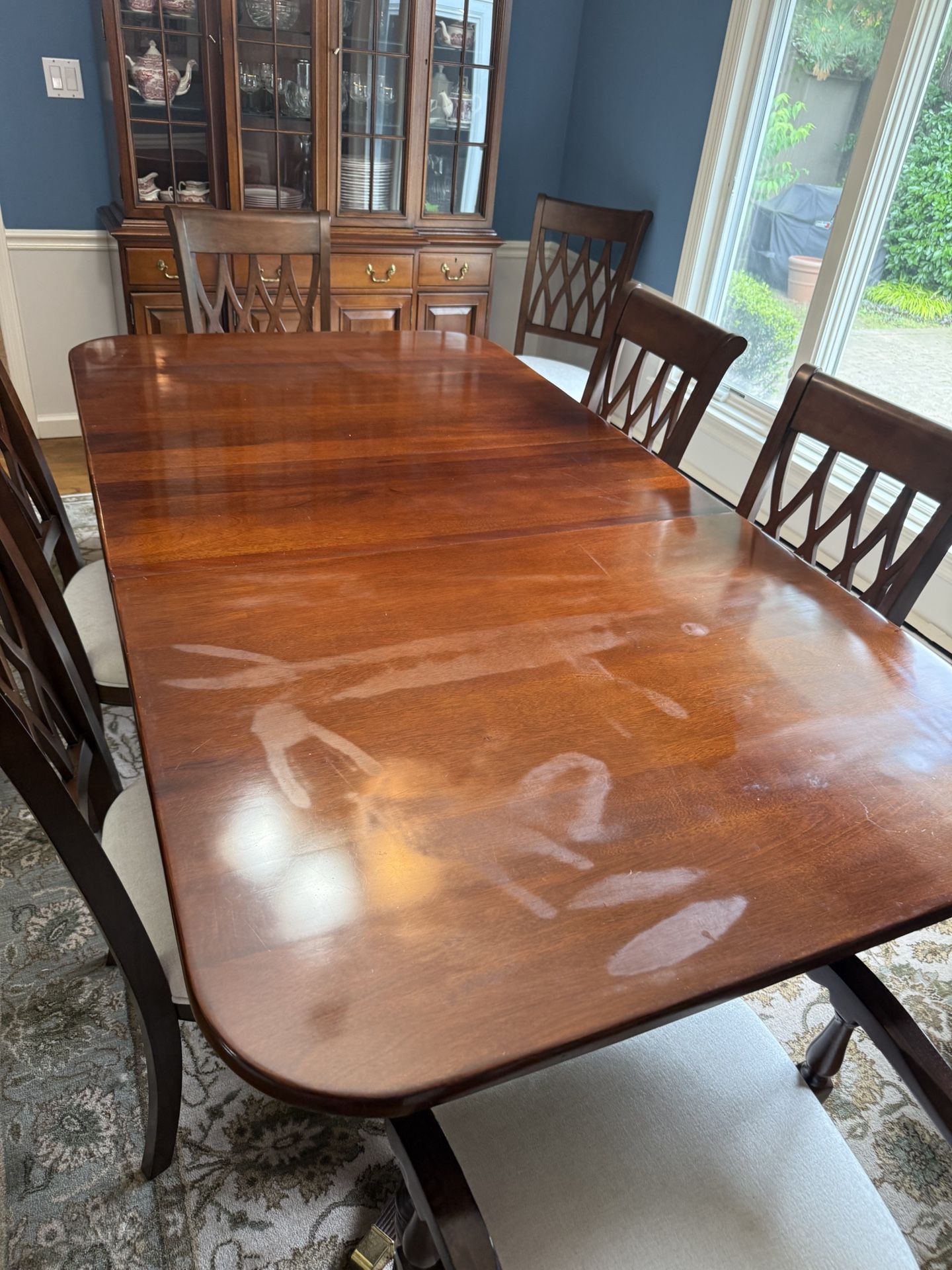 FREE- Dining Room Table Only (Imperfection On Top/Table Pads included) - NO CHAIRS