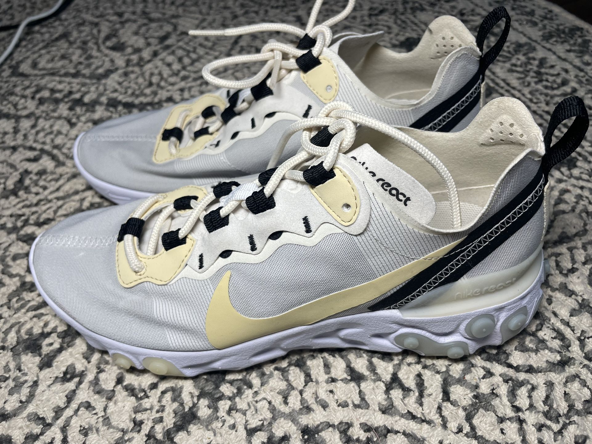 Nike React Element 55 Yellow Swoosh