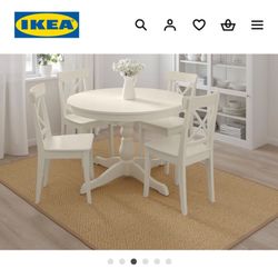 Round Kitchen Table W/ Chairs 