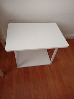 white side table