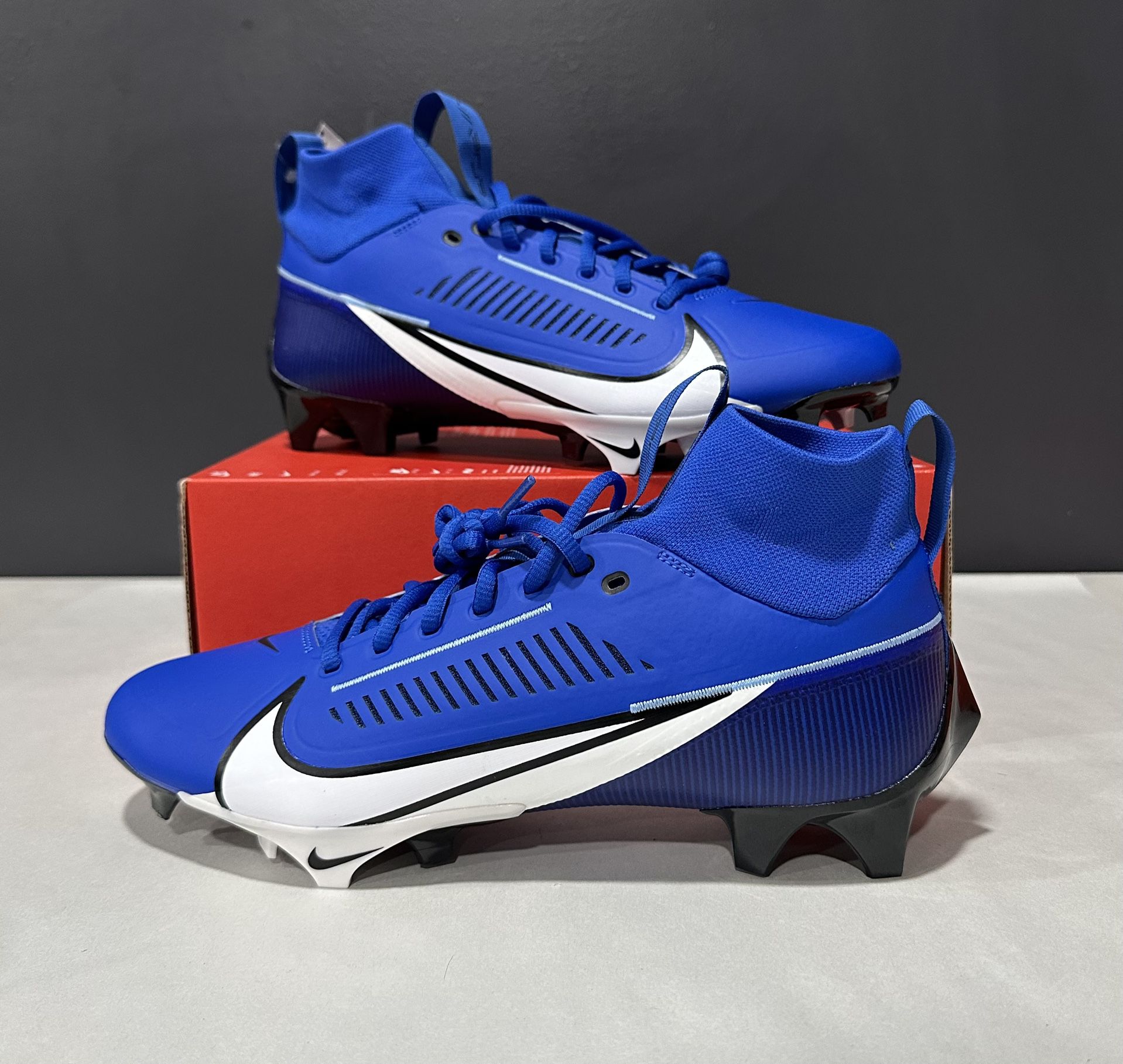 Nike Vapor Edge Pro 360 2 Royal Football Cleats Mens Size 10 Blue DA5456-414