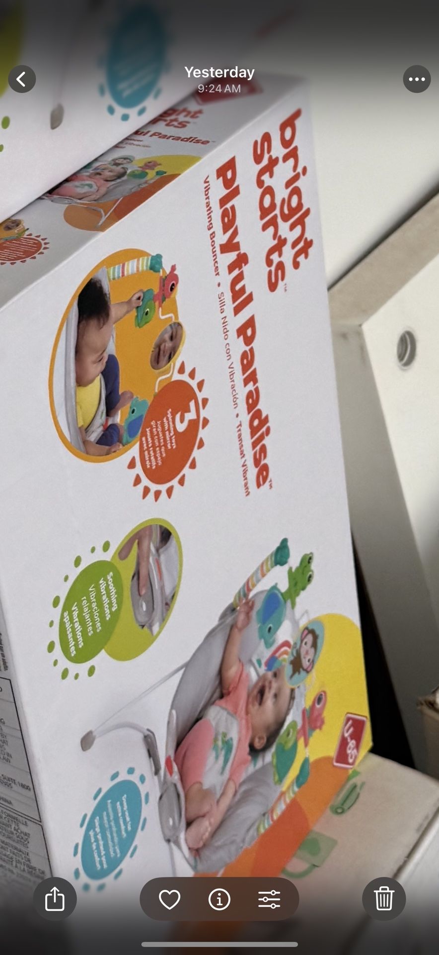 Bright Starts Baby Bouncer With Toys