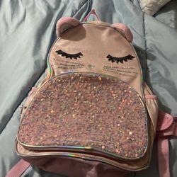 School backpack kitty cat