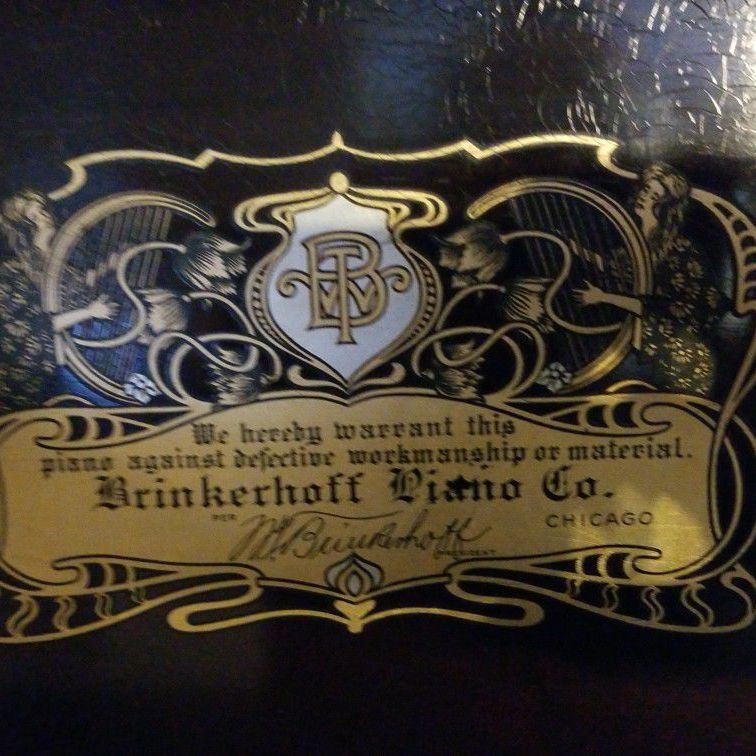 1927 Brinkerhoff Upright Grand Piano