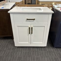 30” Bathroom Vanity In Wood Color