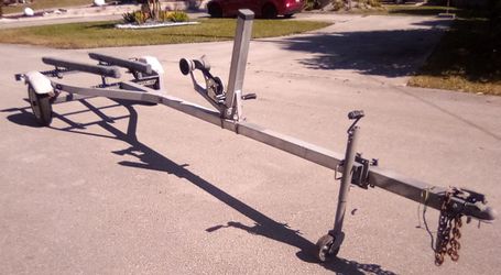 Galvanized Trailer For Large Jet Ski Or Small Boat Up To 17' New Wheels, New Hubs,  New Winch, New Lights, New Carpet. Ready To Load...