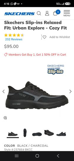 Skechers Slip-ins Relaxed Fit: Urban Explore - Cozy Fit Size 9 Very Good Condition Like New No Box