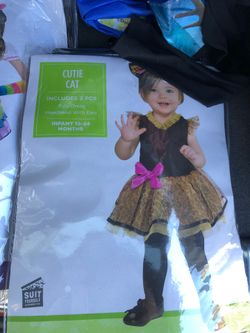 2 pcs cutie cat size 12-24 month costume Halloween