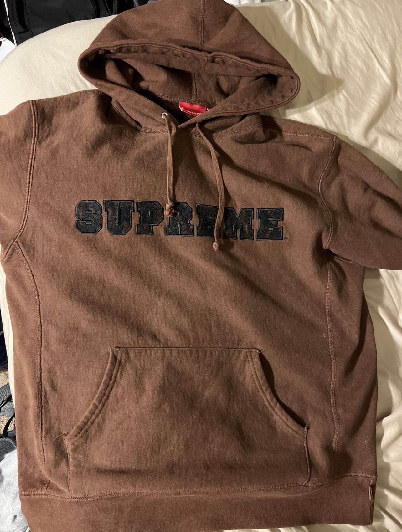 Brown Supreme Hoodie