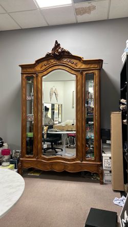 Antique oversized Curio cabinet
