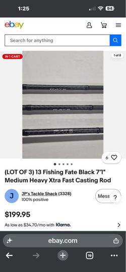 13 Fishing Fate Black Casting Rod / Reel_ Trade