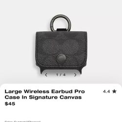 Coach Earbud Case