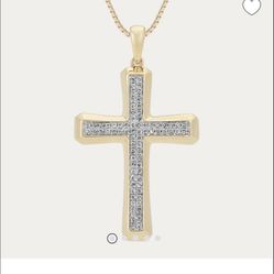 Gold Cross Pendant 
