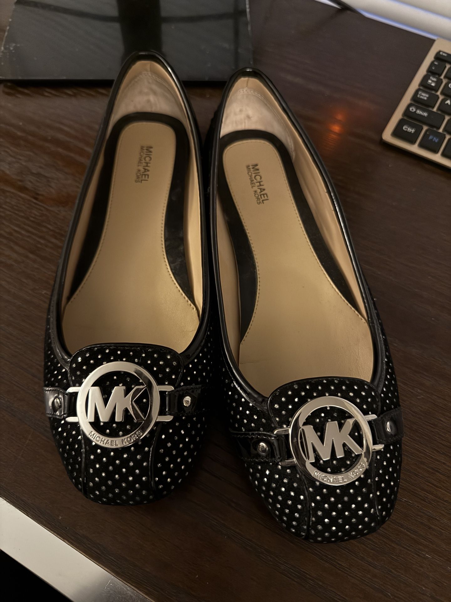 MK Leather Flats