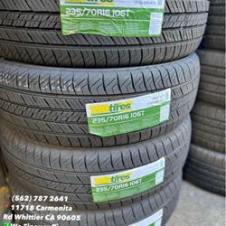 235/70R16 TBB New Set of Tires Installed and Balanced Set de Llantas Nuevas Instaladas y Balanceadas